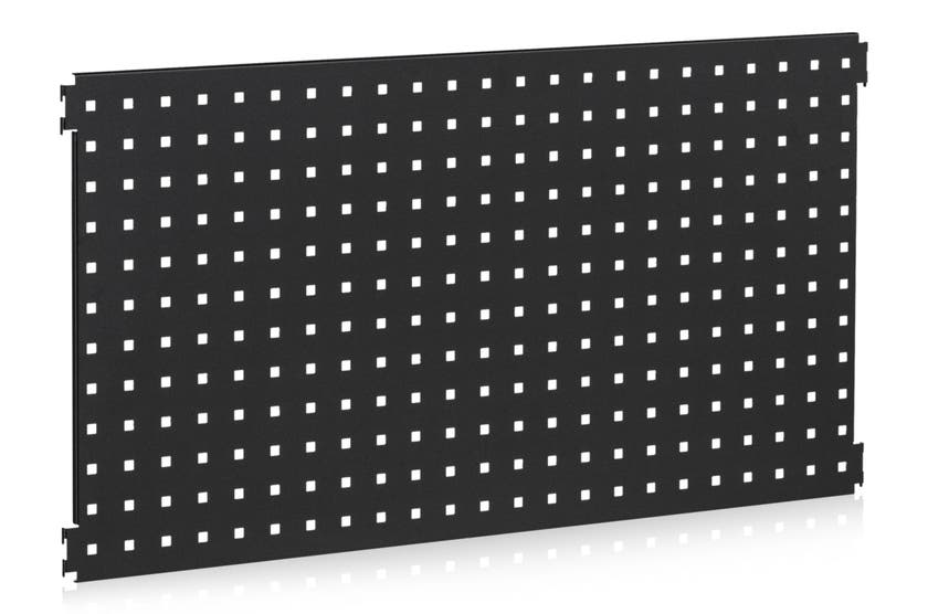 Perforerad panel 600x480mm svart