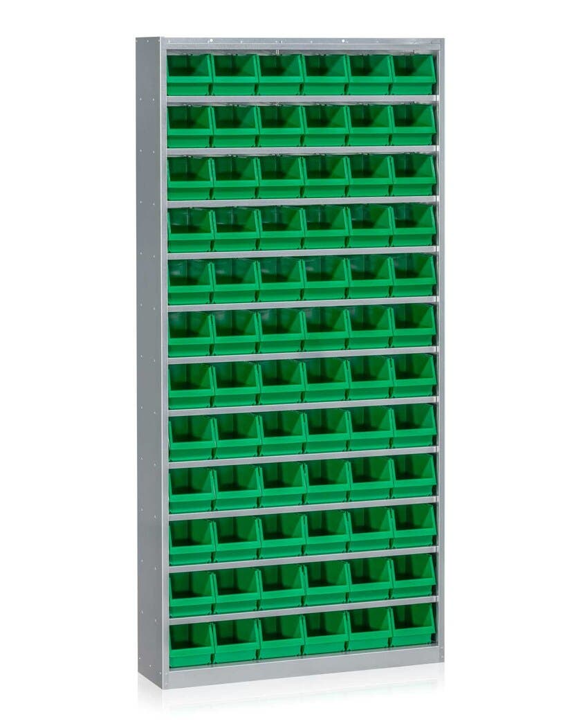 Backskåp m. 72 backar Grön