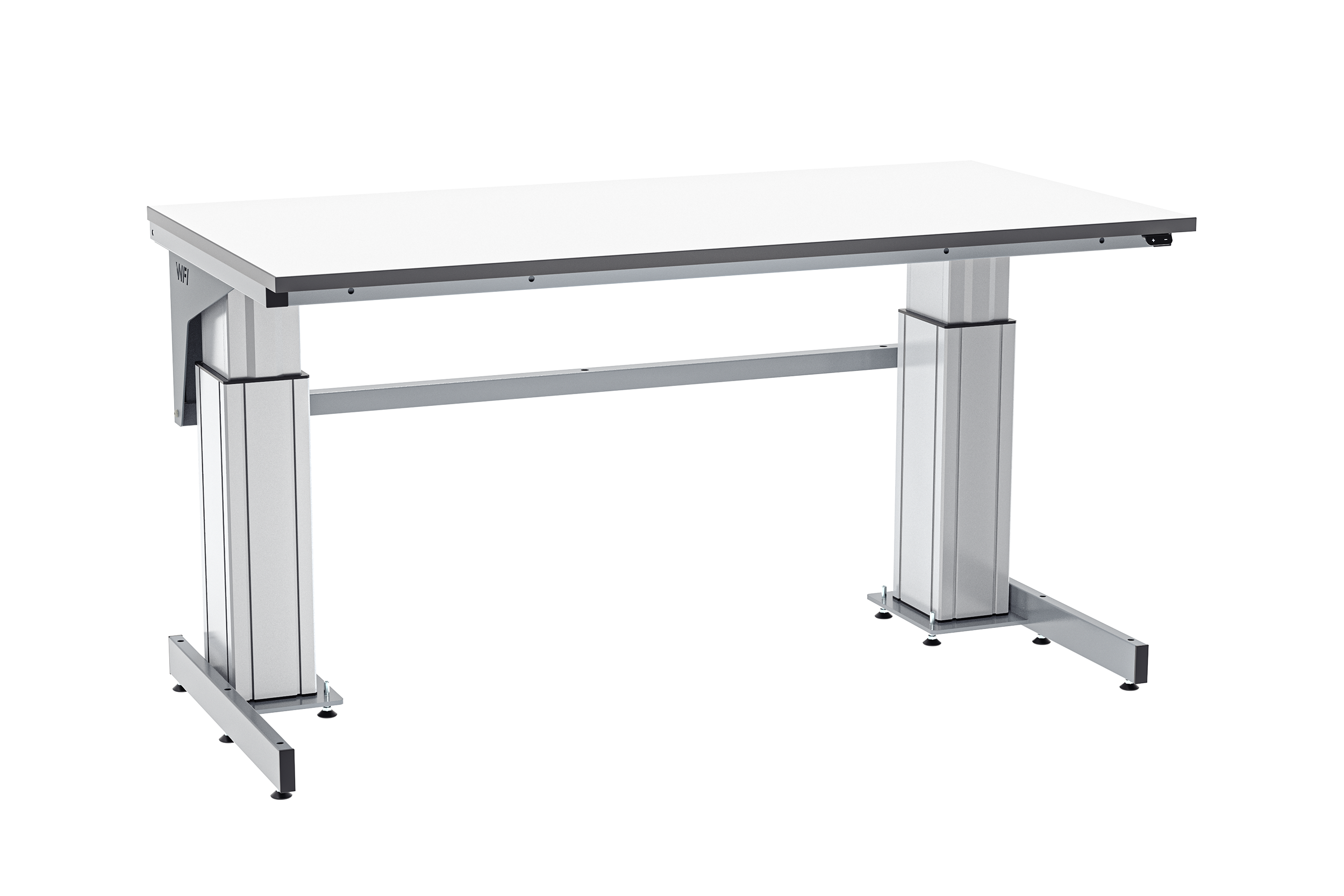 Arbetsbord W600 1600x800mm grå laminat