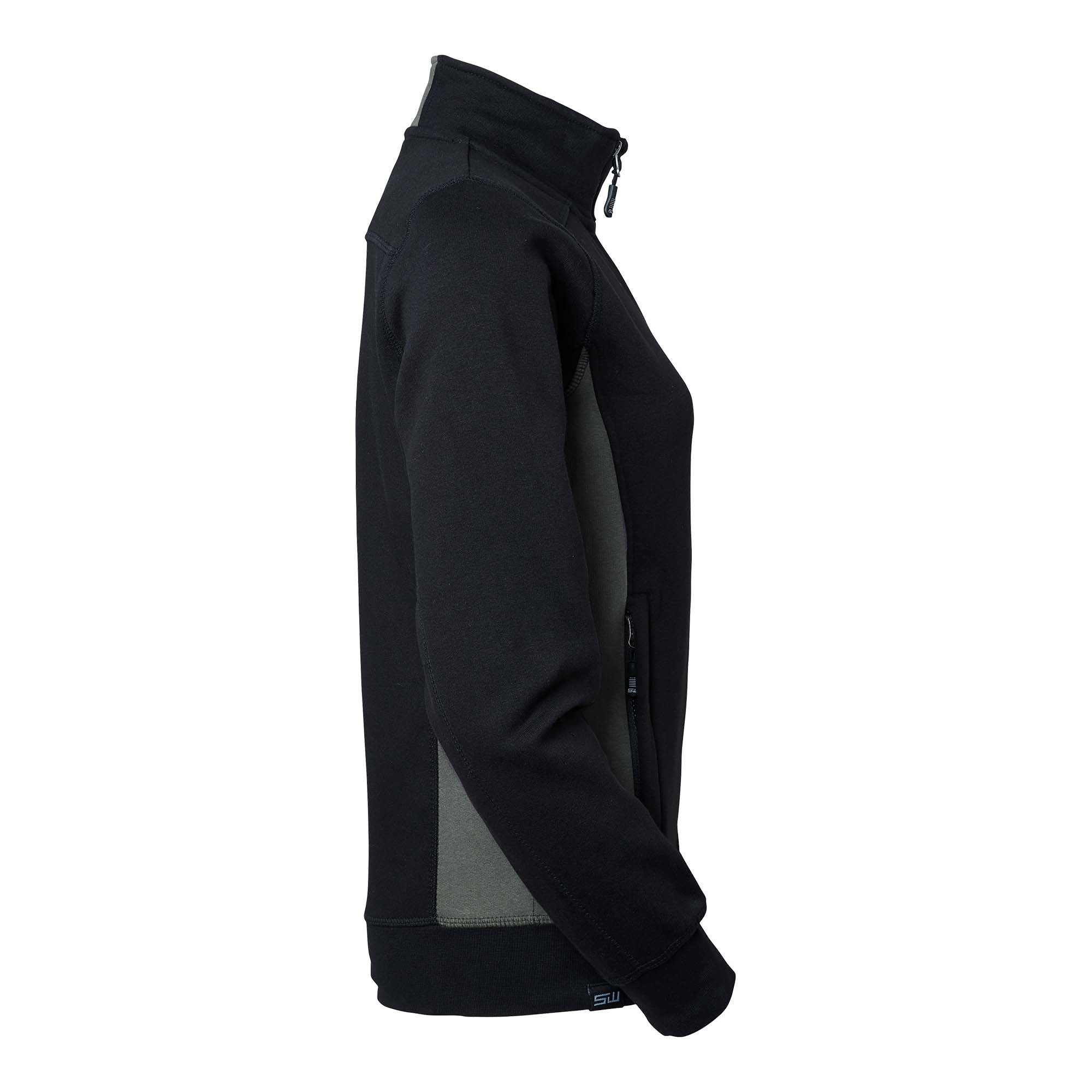 LUCY ZIP COLLAR SVART/GRÅ M