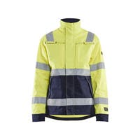 Jacka Multinorm Dam Varselgul/ Marinblå S