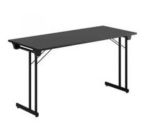 KONGRESS STYLE, 140X60CM, SVAR T SKIVA, SVART STATIV