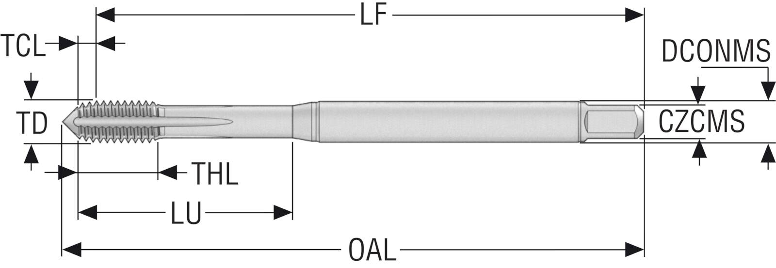 Gängtapp T33-FSN01C03-4X0.7-65 r