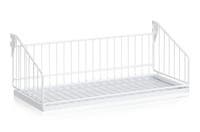 Skohylla inklusive Dropplåt 60 0 mm Vit