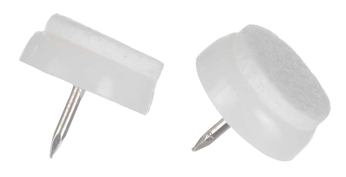 GOLVSKYDD FILT M SPIK 26MM VIT