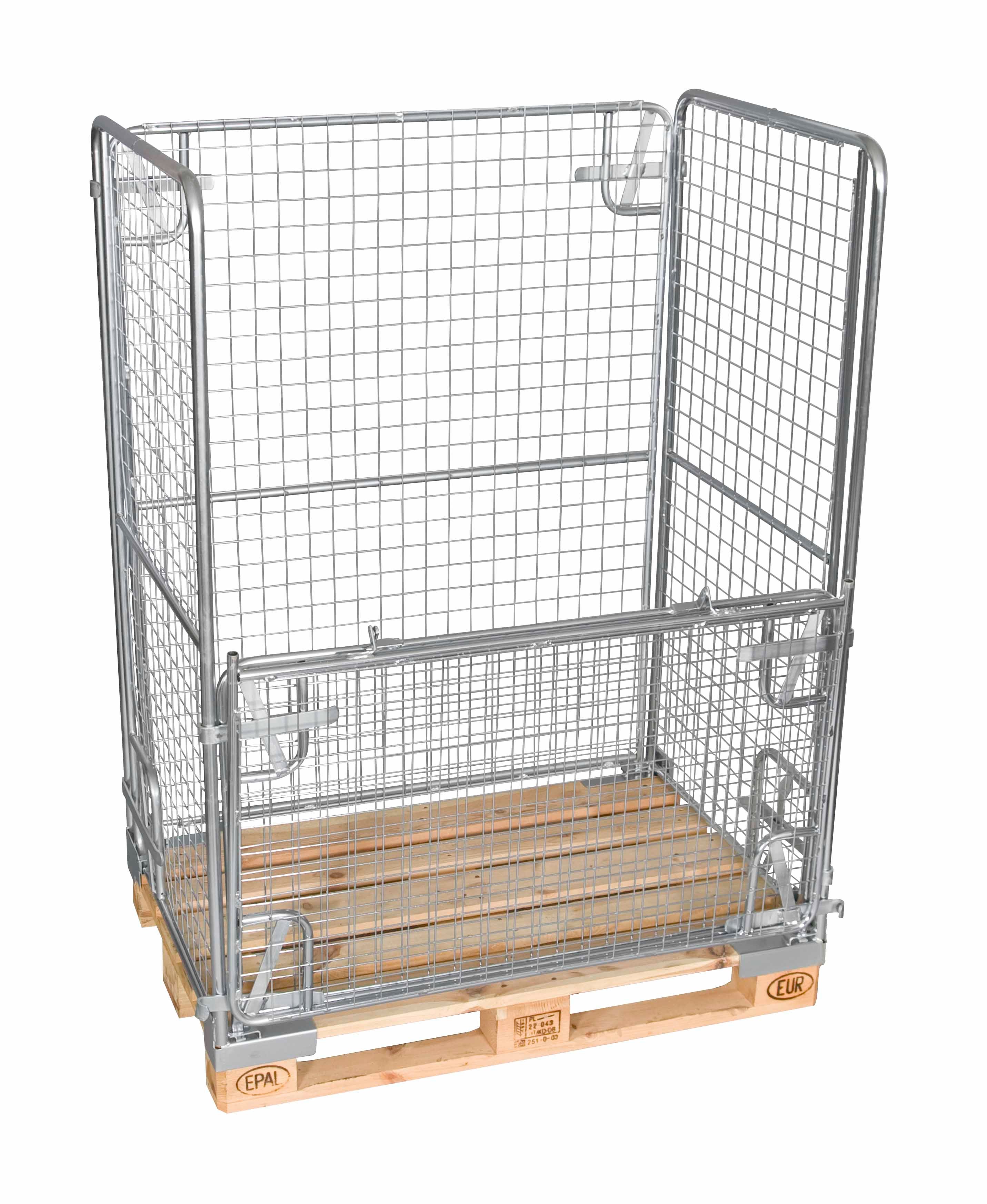 PALLCONTAINER 1500 MM ELFÖRZINKAD