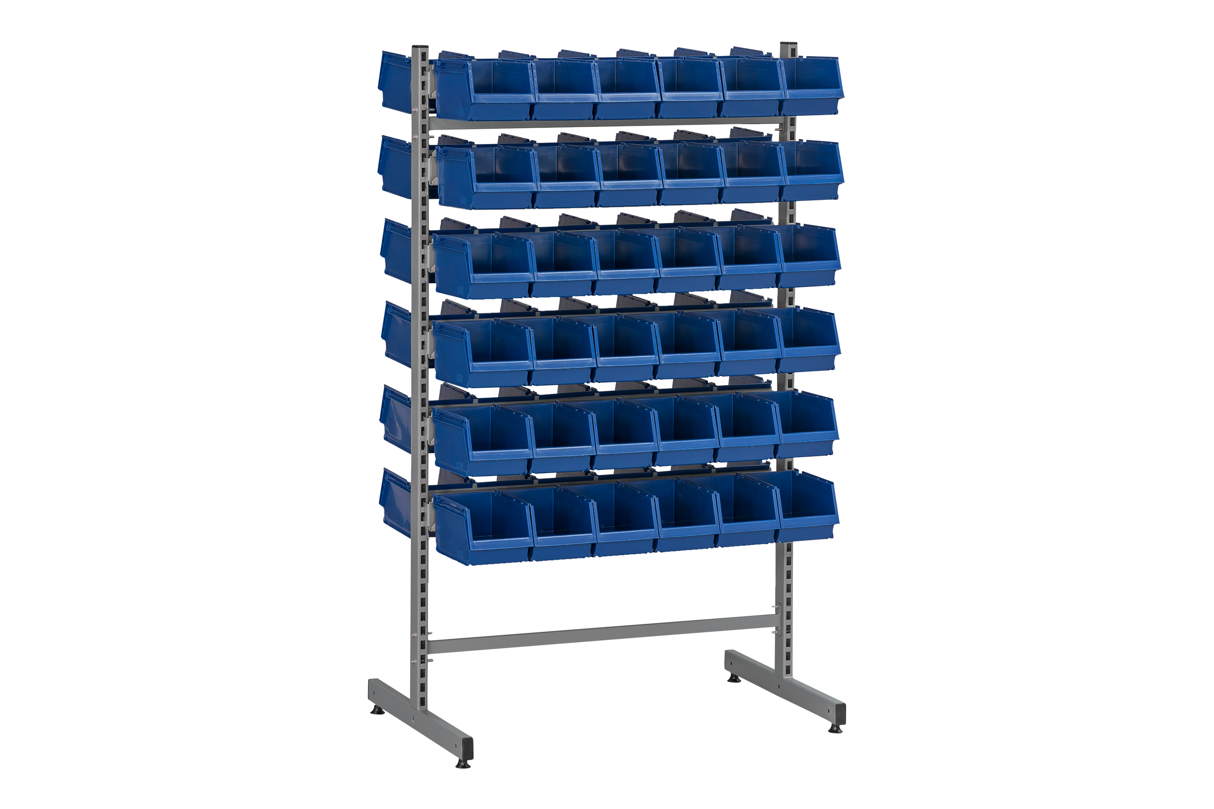 Komplett Dubbelställ 1 inkl 72 Plastbackar