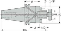HÅLLARE CAT40ADB-SM0.750-4.000 -L1