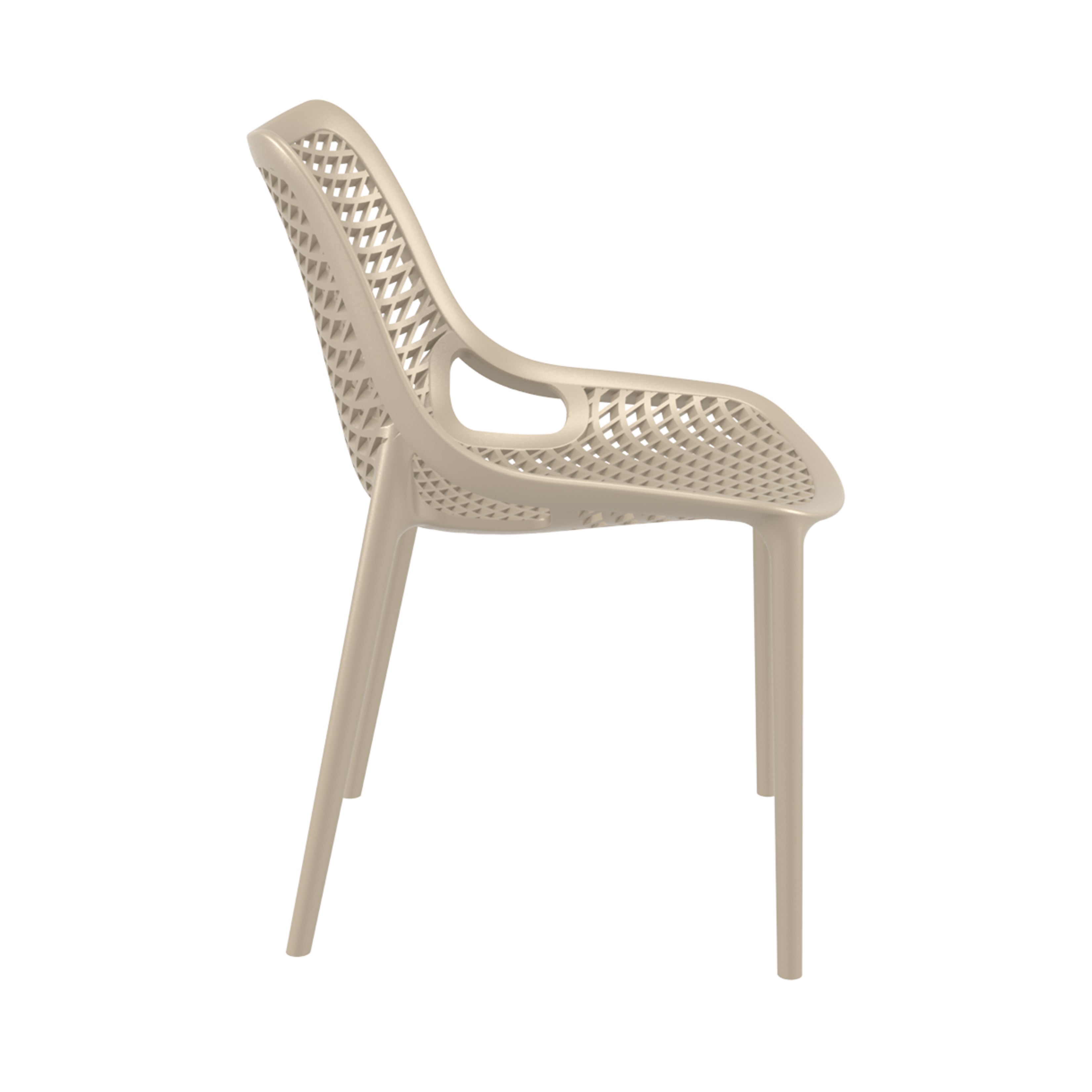 Air stapelbar stol, taupe