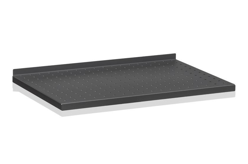 Plåthyllplan Perforerad 600x40 0 mm Grå