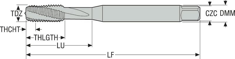 GÄNGTAPP MTH-M4X0.70ISO6HX-BC- S001