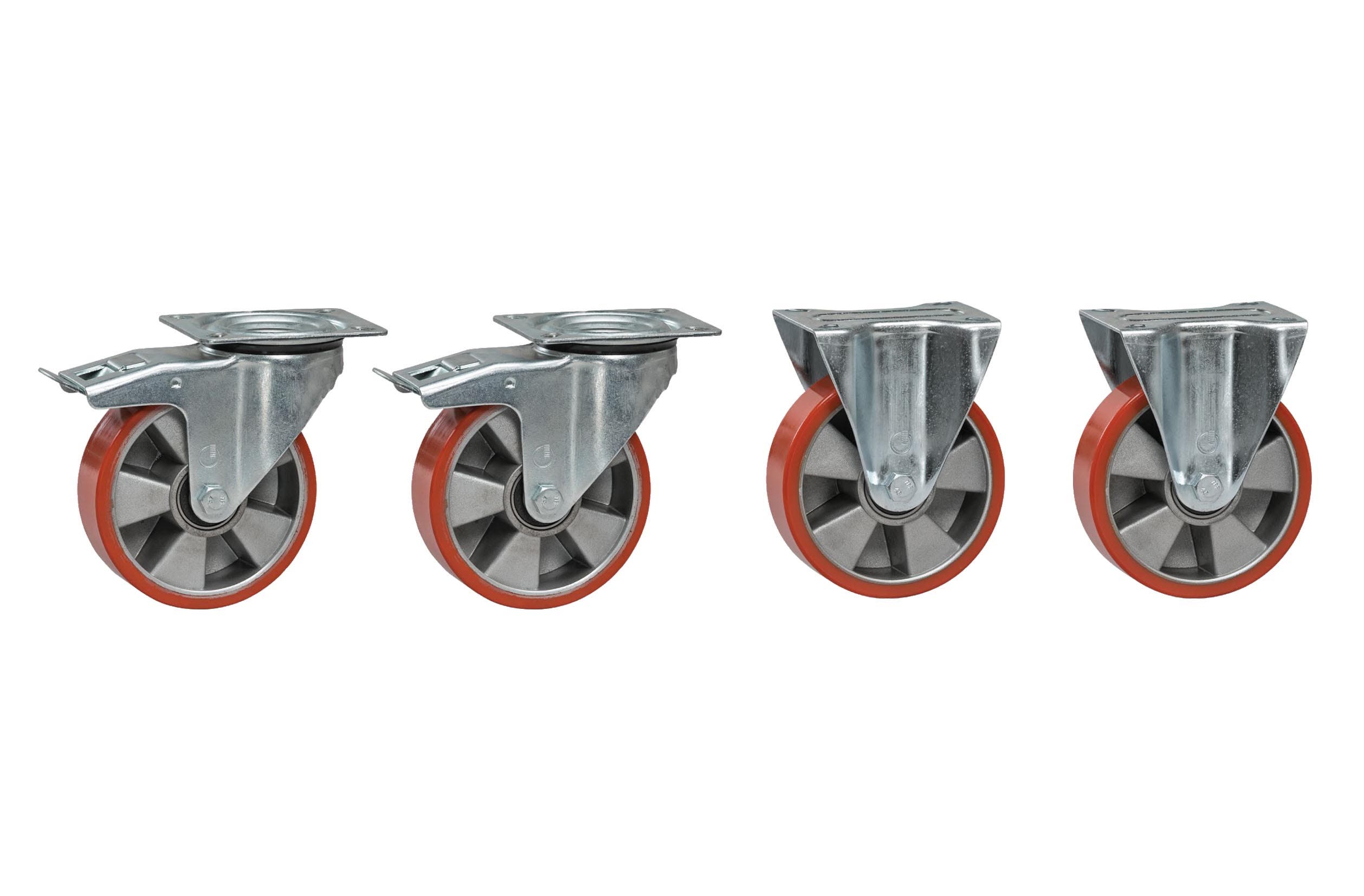 HJULSATS PU TILL TIPPCONT. 4st