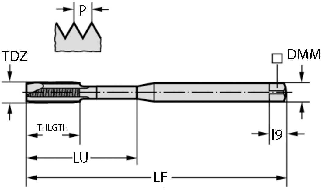 GÄNGTAPP P203103-M6