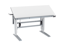 Vinklingsbart bord W400 1400x800mm delad bordsskiva