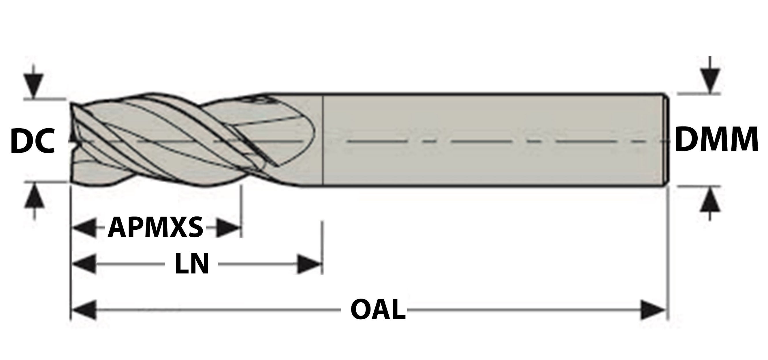 PinnfräsØ4 AlCrN c0,05 4-sk BLC4L04038VN ISO P+K