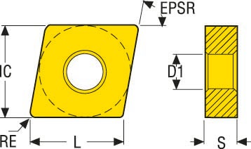 SKÄR CNMG120408W-MF5 TH1000