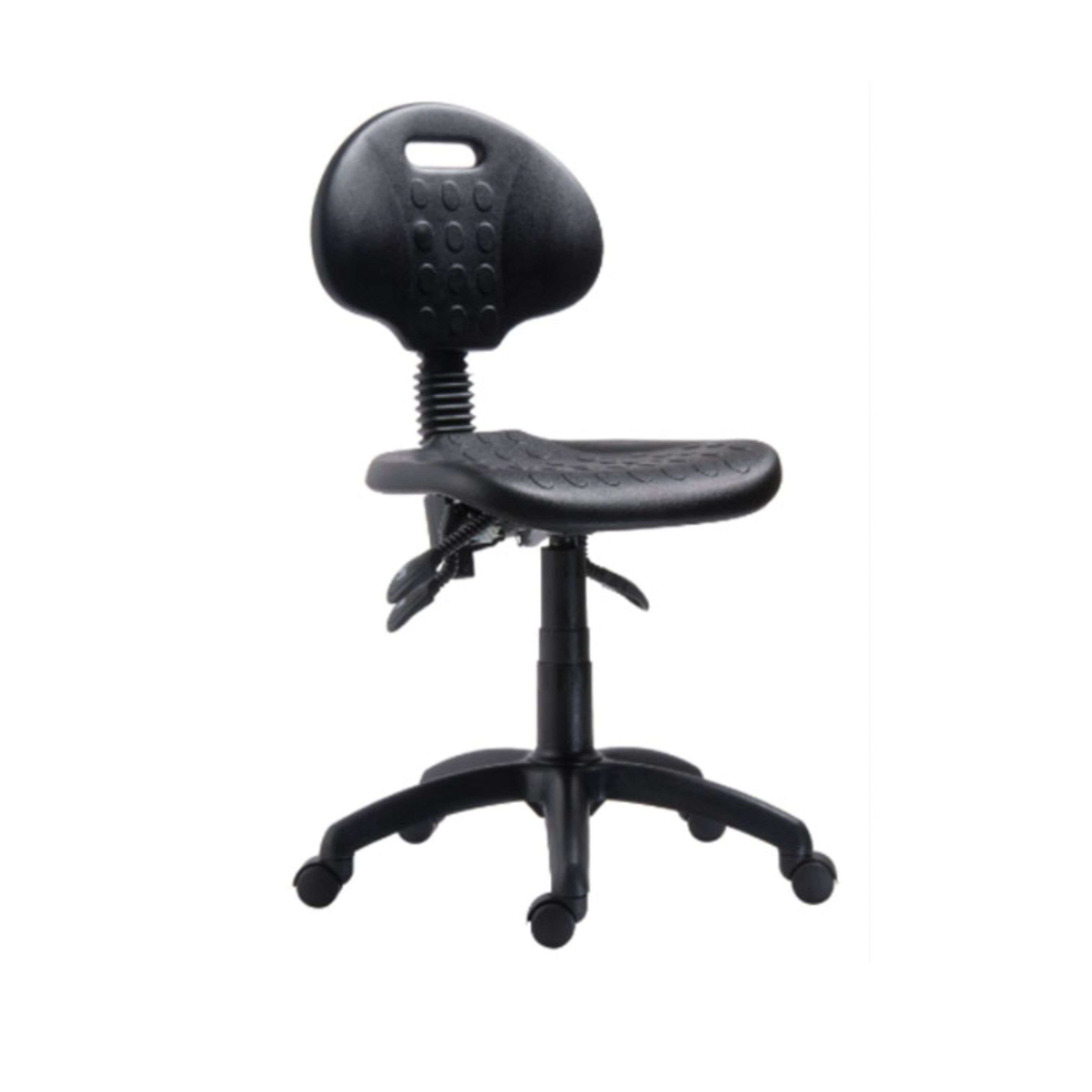 BASEL INDUSTRISTOL, SVART PU, SVART UNDERREDE, LÅG