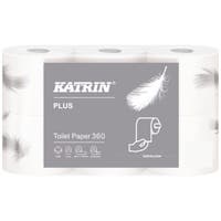 Toapapper 3-lag nyfiber Vit 17 Katrin Plus Toalett 285 38411