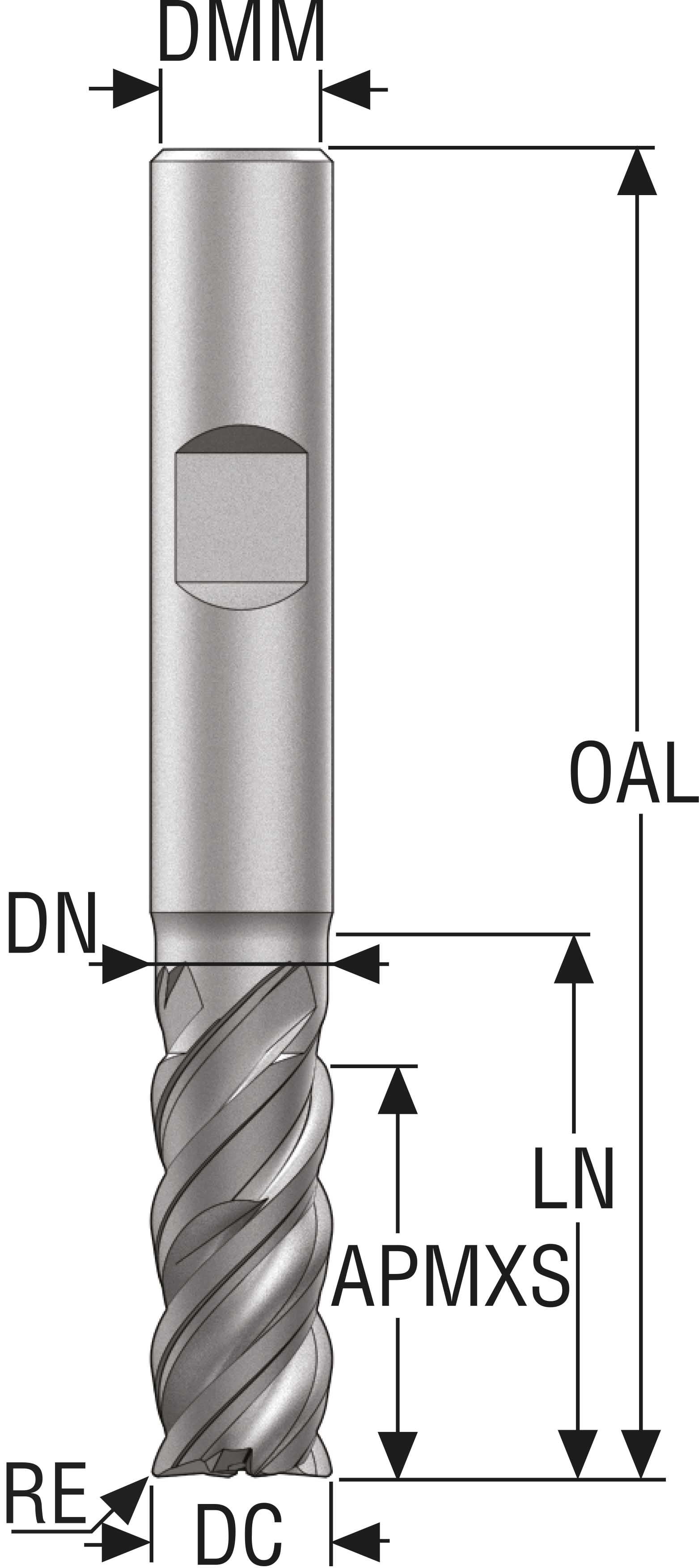 PINNFRÄS HM JS754060E2R050.3Z4 -HXT