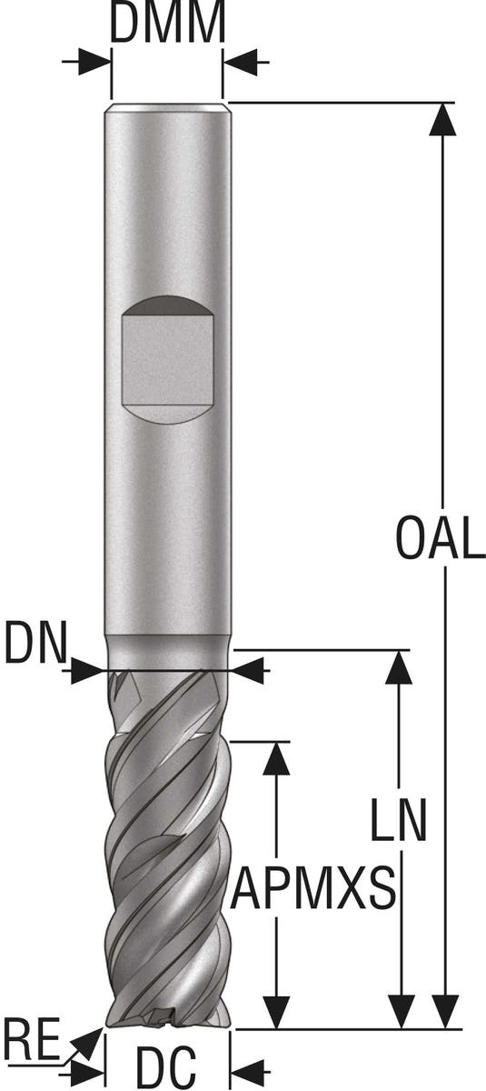 PINNFRÄS HM JS754060E2R050.3Z4 -HXT