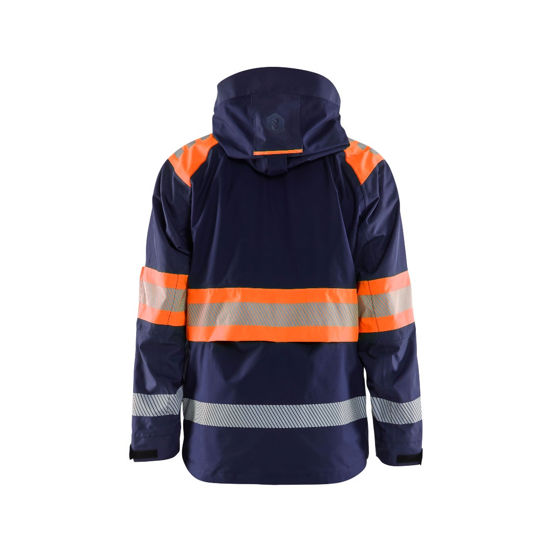 SKALJACKA VARSEL MARINBLÅ/VARS ELORANGE M