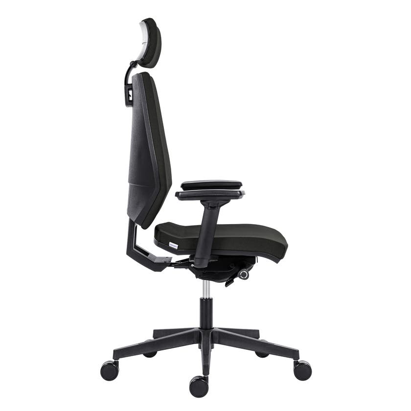 MARSEILLE, KONTORSSTOL, SVART TYG, SVART UNDERREDE, NACKSTÖD