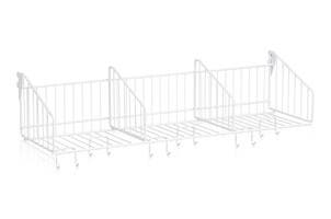 Hatthylla 900 mm 3 Fack Vit