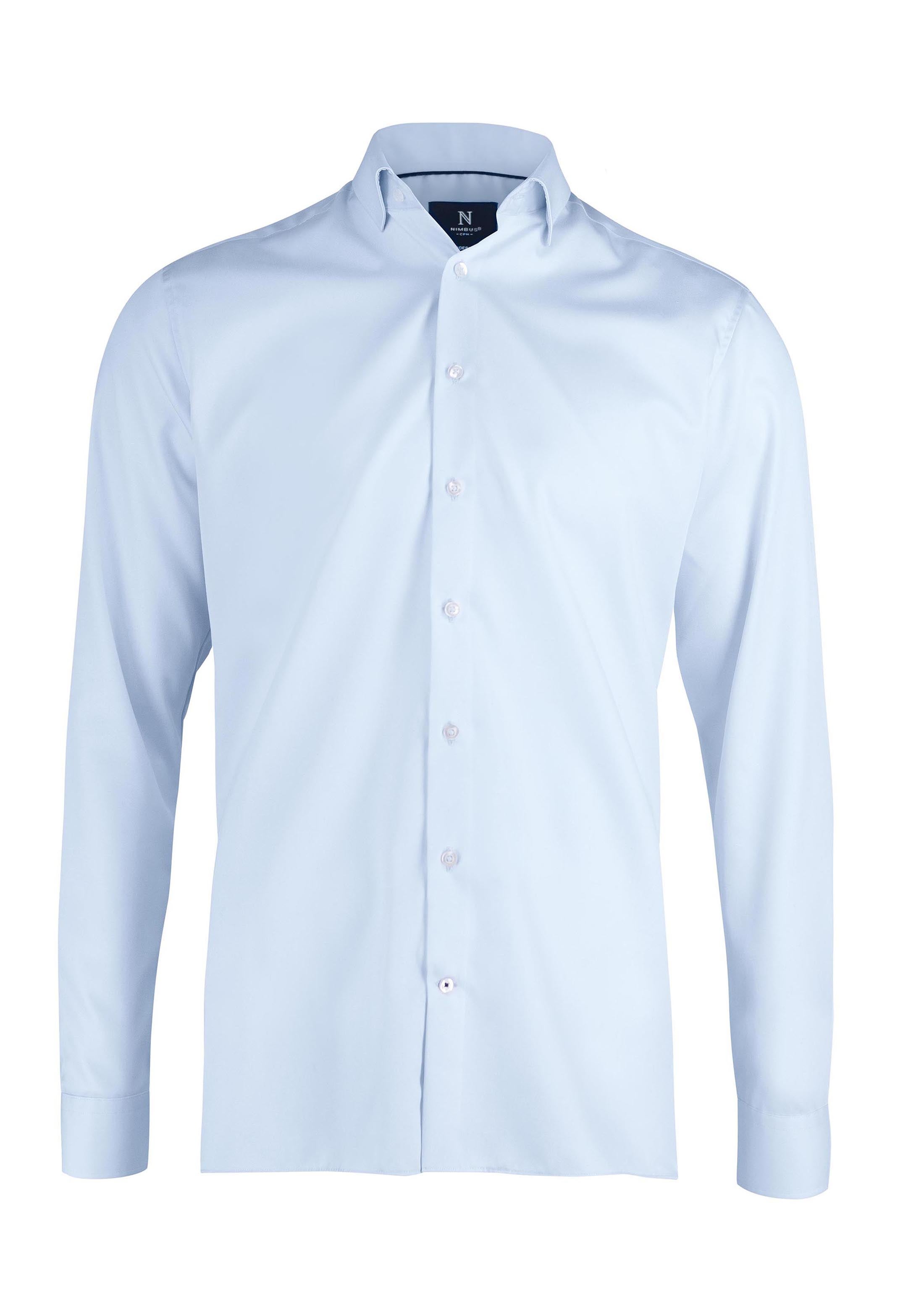 SKJORTA PORTLAND MODERN FIT LJ USBLÅ 4XL-HERR