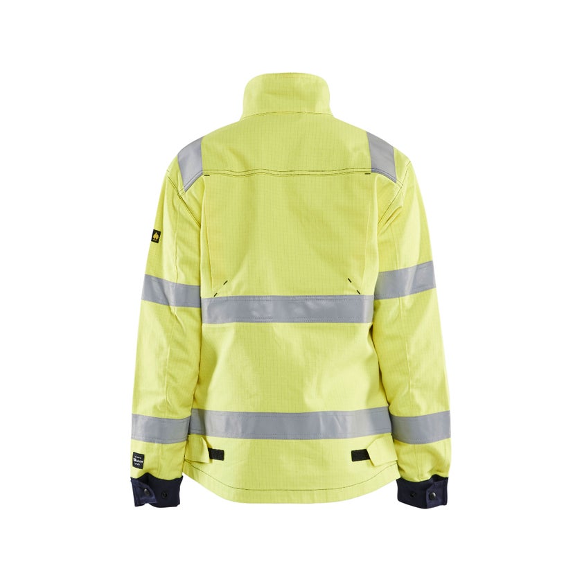 Jacka Multinorm Dam Varselgul/ Marinblå S