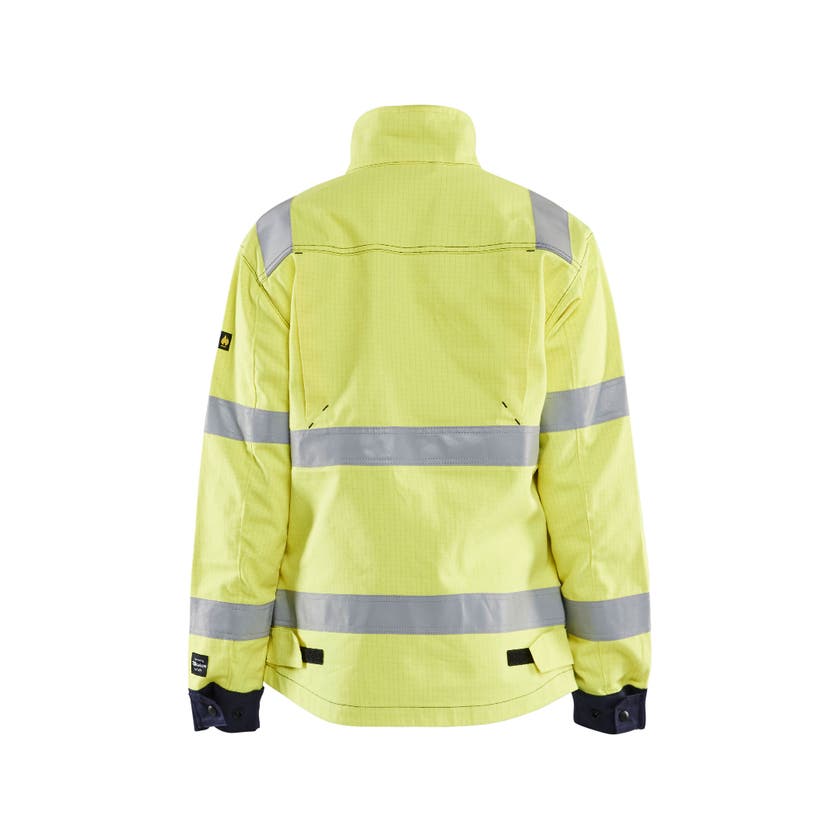 Jacka Multinorm Dam Varselgul/ Marinblå S