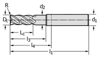 Pinnfräs MC326-10.0A4B050C-WK4 0TF