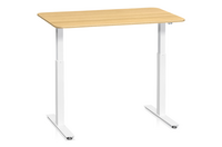 Skrivbord Sitt&Stå 1200x800 mm Ekfanér Vitt Stativ