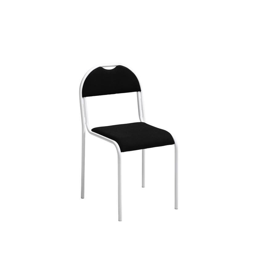 RX002, STAPELBAR STOL, SVART S ITS, VITT STATIV