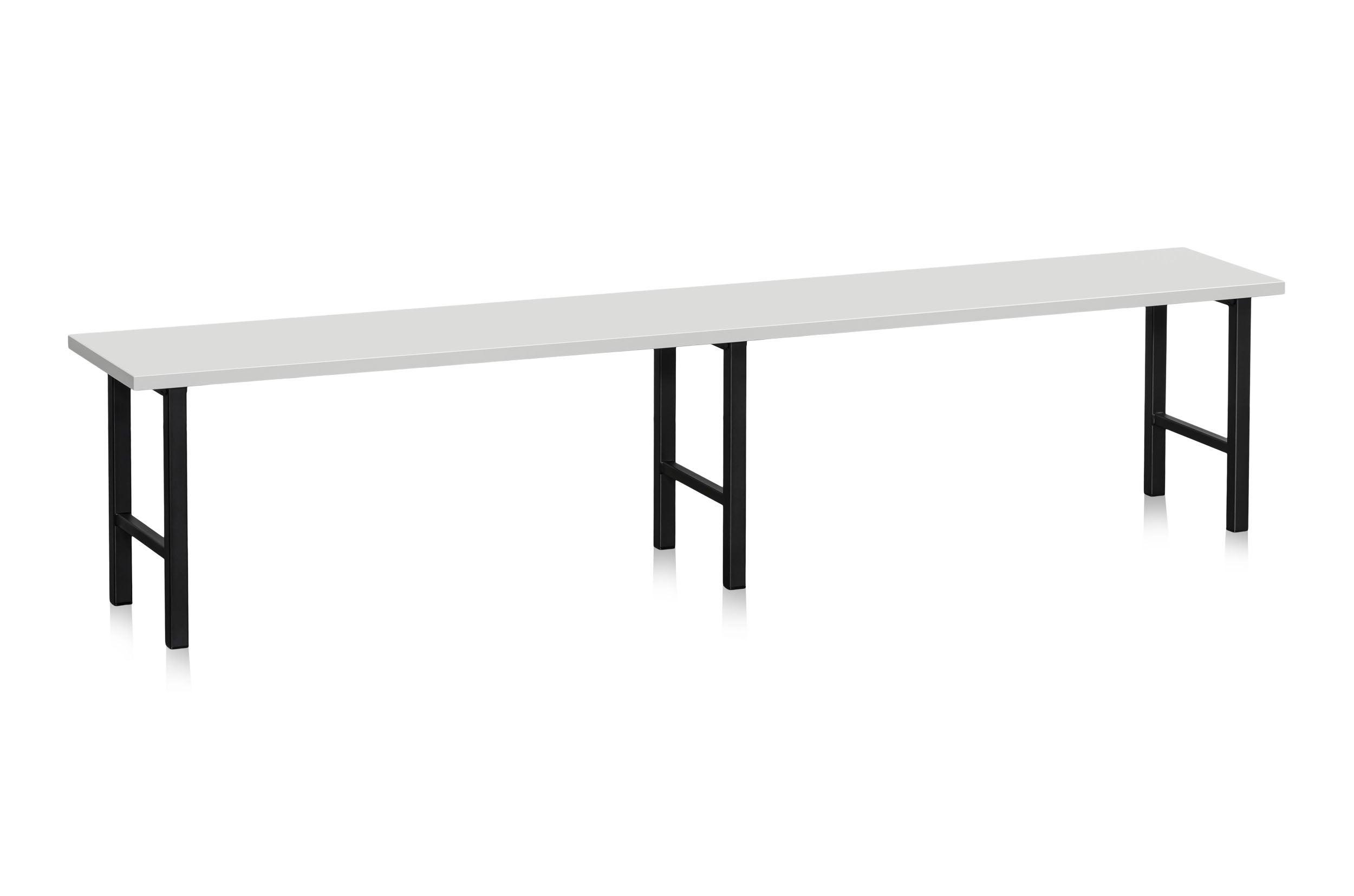Sittbänk 2000mm ljusgrå laminat