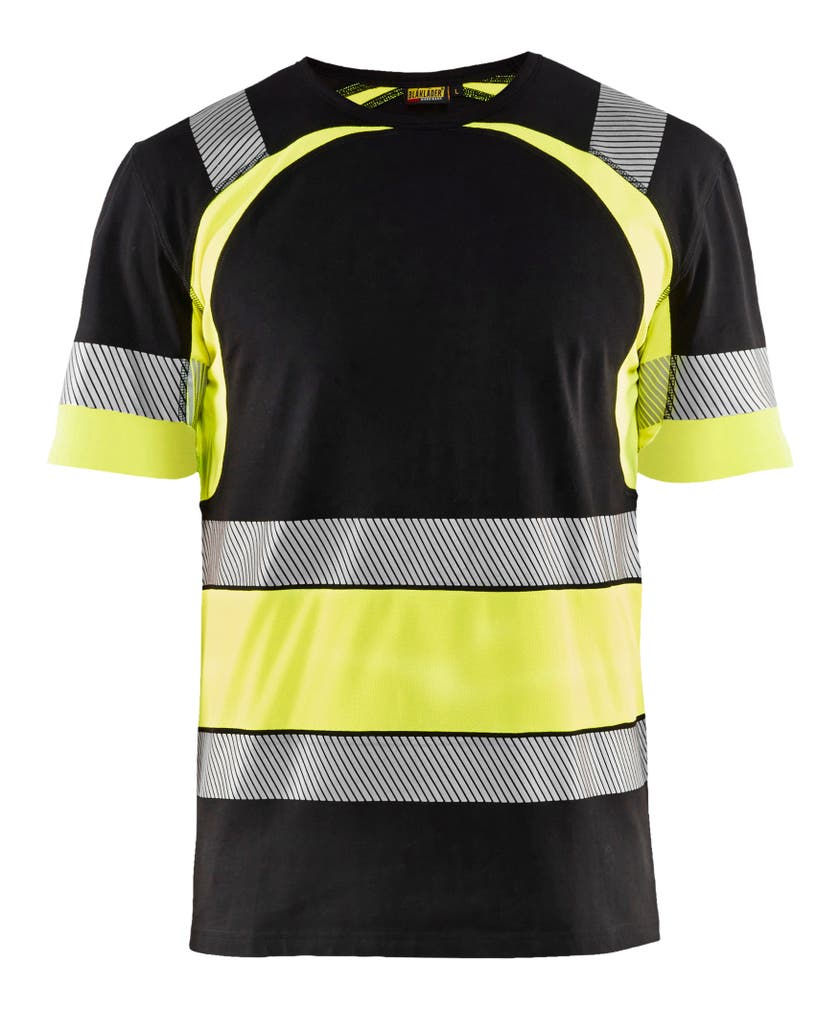 T-SHIRT 34211030 SVART/GUL L