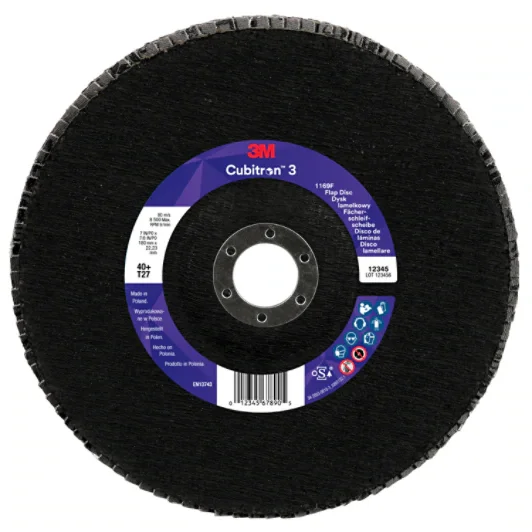 Cubitron 3 lamellrondell 1169F ,40+, T27-platt, 180mm × 22,2