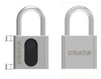 HÄNGLÅS FINGERPRINT STRUKTUR 1 ST