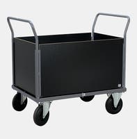 PLATTFORMSVAGN TRÄSARG HÖG 100 0X700 MM GRÅ