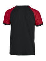 Raglan Tee Svart/röd XS