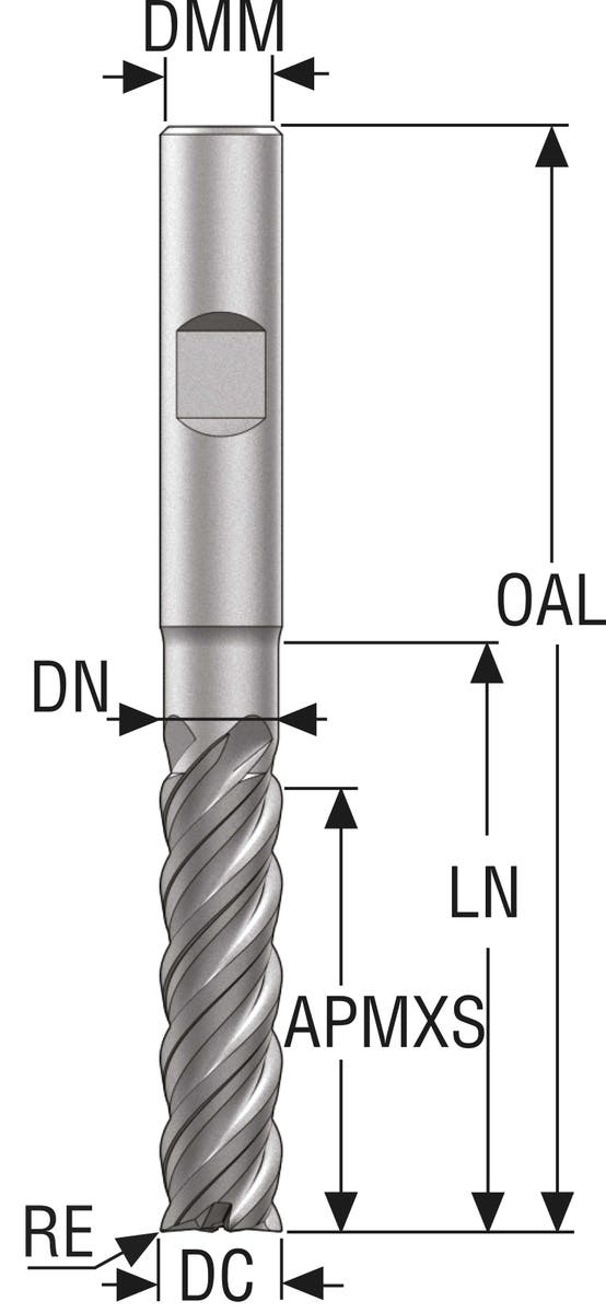 PINNFRÄS HM JS754200E3R400.3Z4 -HXT