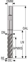 PINNFRÄS HM JS754200E3R400.3Z4-HXT