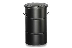 Avfallsbehållare 115 l Svart