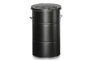 Avfallsbehållare 115 l Svart