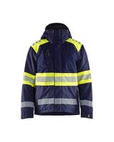 Vinterjacka Varsel Marinblå/Va rselgul 4XL