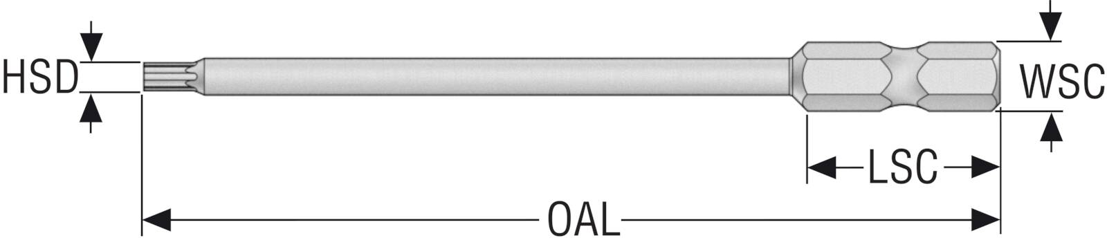 RESERVDEL 1/4HEX-T20PX90