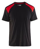 T-SHIRT 33791042 SVART/RÖD XL