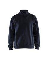 Sweatshirt Half-zip Mörk marin blå 4XL