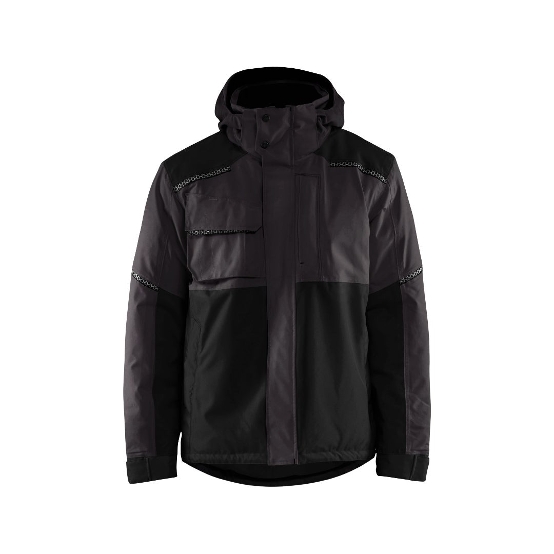 JACKA 48811987 MÖRKGRÅ/SVA 4XL