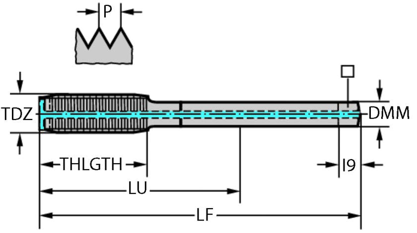 GÄNGTAPP TC420-M12-L2-WW60AD Thread Formers, HSS-E, Supreme