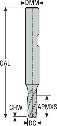 PINNFRÄS HM JS554L 12MM 554L120Z4.3-SIRON-A